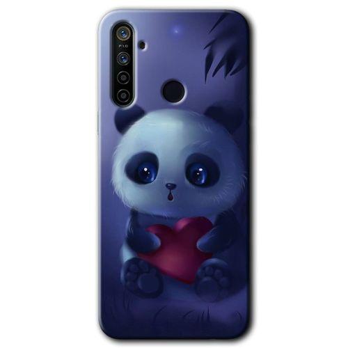 Realme 6i Kılıf Baskılı Arka Kapak - Bebek Panda +Tam Ekran Koruyucu
