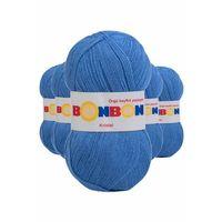 5 Adet Kristal El Örgü Lif İpi Açık Mavi 98236