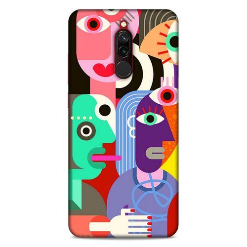 Lopard Xiaomi Redmi 8 Uyumlu Kılıf Soyut Sanat (14) Desenli Lansman Kılıf