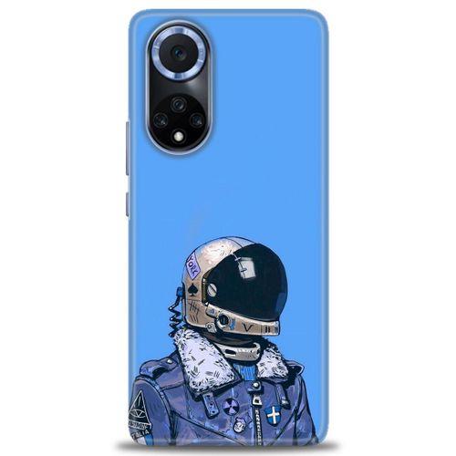 Huawei Nova 9 Kılıf HD Baskılı Kılıf - Mavi Astronot + Tam Ekran Koruyucu