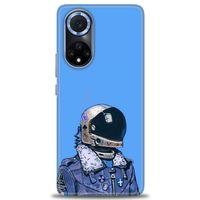 Huawei Nova 9 Kılıf HD Baskılı Kılıf - Mavi Astronot + Tam Ekran Koruyucu