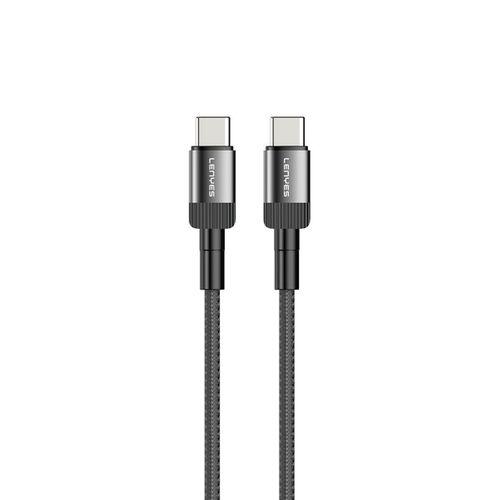 Lenyes LC546 Type-C to Type-C Örgü Tasarımlı Hızlı Şarj Özellikli Data ve Şarj Kablosu 60W 1M