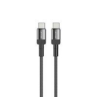 Lenyes LC546 Type-C to Type-C Örgü Tasarımlı Hızlı Şarj Özellikli Data ve Şarj Kablosu 60W 1M