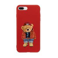 iPhone 8 Plus Teddy Bear Premium Silikonlu Telefon Kılıfı