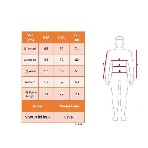 Erkek Kısa Kollu Hakim Yaka önü Düğmeli Viskon Bluz