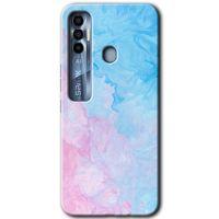 Tecno Spark 7 Pro HD Baskılı Kılıf + 9D Tam Ekran Koruyucu - Blue Art