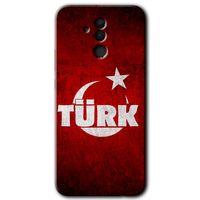 Potkal Hediye Fabrikası Huawei Mate 20 Lite HD Baskılı Kılıf + 9D Tam Ekran Koruyucu - Ayyıldız Türk
