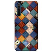 Oppo Realme 6 Pro Kılıf Patchwork (31) TPU Kılıf Karışık Renkli