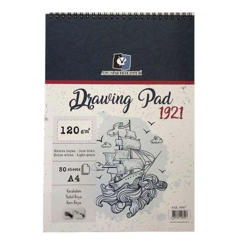 ALEX A4 120 gram SPİRALLİ DRAWING PAD 30 Yaprak ( ALEX-0557 )