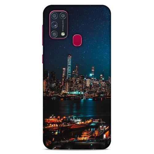 Lopard Samsung Galaxy M31 Uyumlu Kılıf Gece'S (6) Silikon Kılıf Şehir