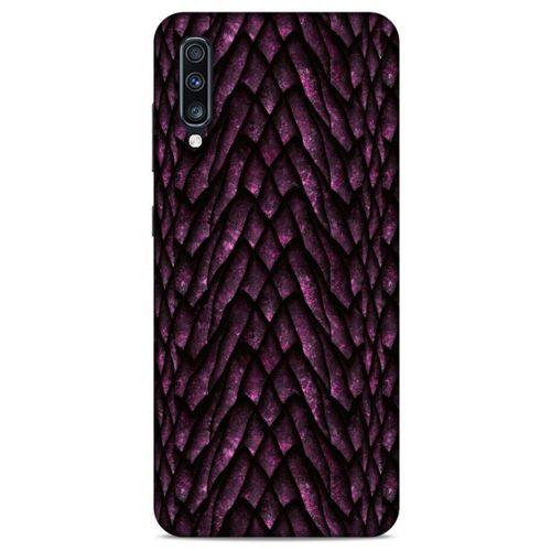 Samsung Galaxy A70 Kılıf Dragons (7) Telefon Kılıfı Ejderha Skin Bordo