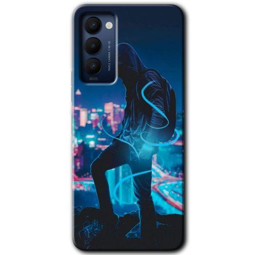 MRCİLETİSİM Tecno Camon 18P Kılıf HD Desen Baskılı Arka Kapak+Temperli Cam - Spill Boy