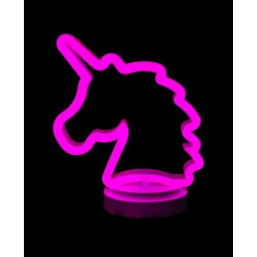 Neon Işıklı Unicorn Masa Gece Lambası