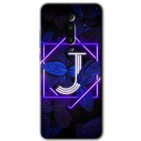 MRCİLETİSİM Xiaomi Mi 9T Kılıf HD Desen Baskılı Arka Kapak+Temperli Cam - Dark Neon Yaprak J Harfi