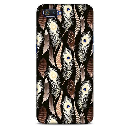 Oppo Realme C2 Kılıf Desenli Özel Seri Tüyler (8) Baskılı Kılıf