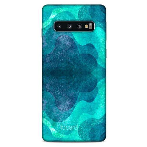 Samsung Galaxy S10 Kılıf Pastel Renkler (6) Silikon Kılıf Mavi Yeşil