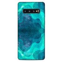 Samsung Galaxy S10 Kılıf Pastel Renkler (6) Silikon Kılıf Mavi Yeşil