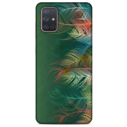 Samsung Galaxy A71 Kılıf Desenli Özel Seri Tüyler (31) TPU Kılıf