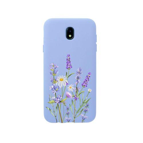 Samsung J7 Pro Lavender Premium Silikonlu Lila Telefon Kılıfı
