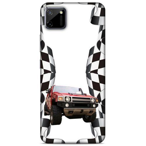 Lopard Oppo Realme C11 Uyumlu Kılıf PickUpX (24) Darbe Emici Kılıf Kırmızı Hummel