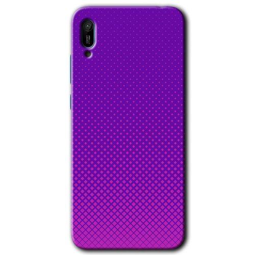 MRCİLETİSİM Huawei Y6 2019 Kılıf HD Desen Baskılı Arka Kapak + Temperli Cam - Semantic