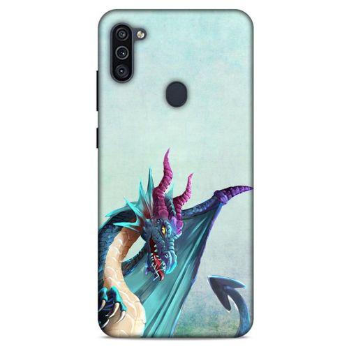 Samsung Galaxy M11 Kılıf Dragons (19) Kılıfları Mavi Ejderha
