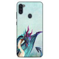 Samsung Galaxy M11 Kılıf Dragons (19) Kılıfları Mavi Ejderha