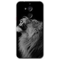 General Mobile GM 8 HD Baskılı Kılıf + 9D Tam Ekran Koruyucu - Lion