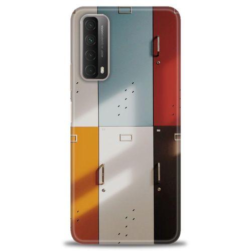 Huawei P Smart 2021 Kılıf HD Baskılı Kılıf - Renkli Kapılar + Tam Ekran Koruyucu