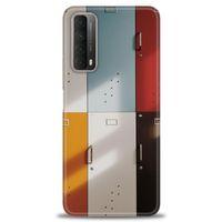 Huawei P Smart 2021 Kılıf HD Baskılı Kılıf - Renkli Kapılar + Tam Ekran Koruyucu