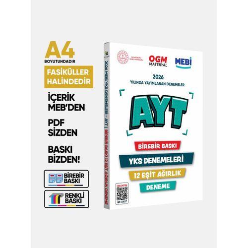 2026 YKS-AYT MEBİ OGM EŞİT AĞIRLIK Güncel Seri Online Deneme 12li SET BASKI ÜCRETİ