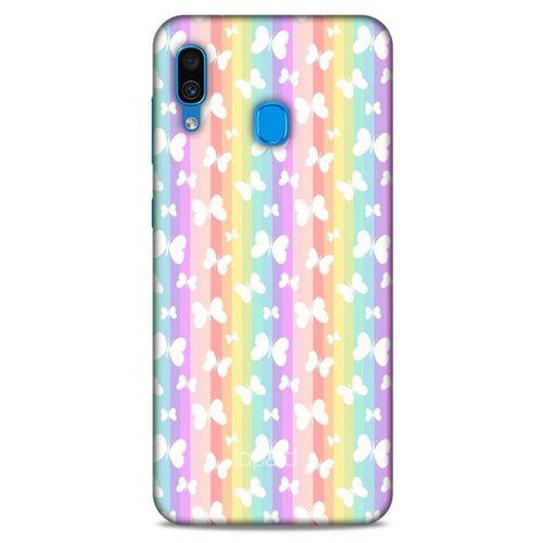 Samsung Galaxy A30 Kılıf Kelebek Etkisi (11) Tam Koruma Su Yeşili