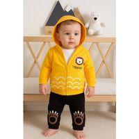 Aslan Desenli 3'lü Erkek Bebek Takımı