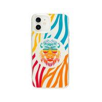 iPhone 12 Mini Color Leon Tasarımlı Premium Şeffaf Silikon Kılıf