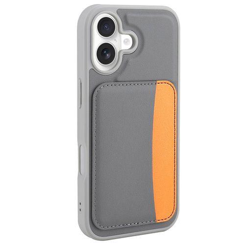 Apple iPhone 16 Kılıf Kartlıklı Zore X-Kart Silikon Kapak