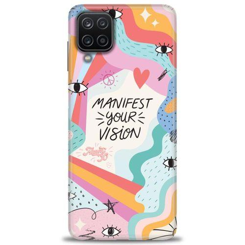 Samsung Galaxy M12 Kılıf HD Baskılı Kılıf - Manifest Your Vision + Tam Ekran Koruyucu