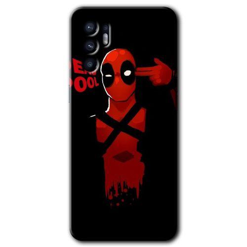 Oppo Reno 6 Kılıf HD Desen Baskılı Arka Kapak - DeadPool 4 + Kırılmaz Cam