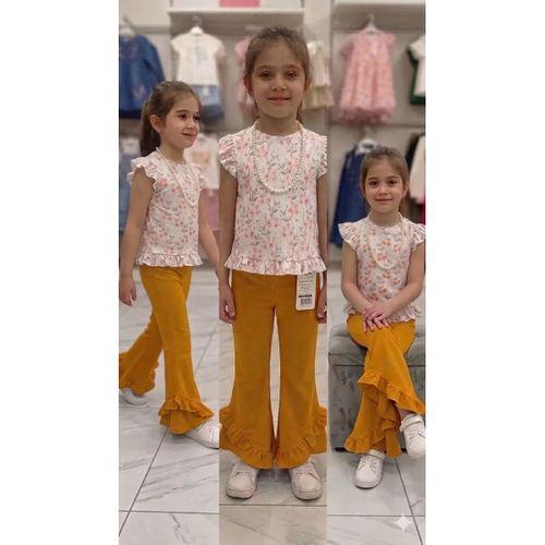 6-7-8 Yaş Kolyeli Full Likra Çocuk Takımı