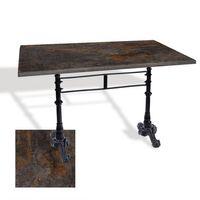 Dockers Çipa 3002 Döküm Ayak Masa 80x120 cm - (Werzalit, Wermodin ve Allzalit Tabla) - Metalic Oxid 3