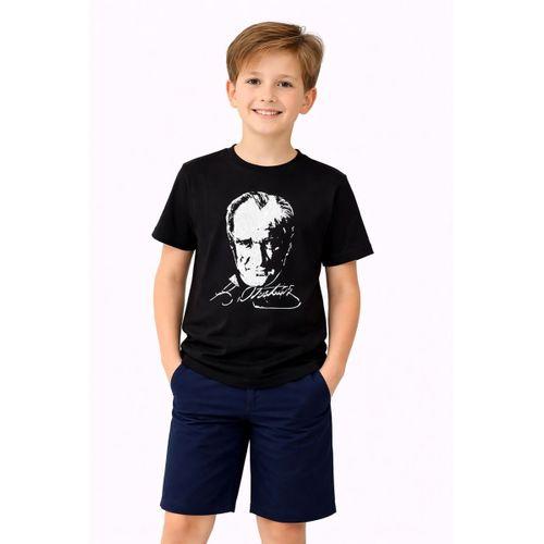 Atatürk Baskılı Çocuk Tişört BGL-ST05506