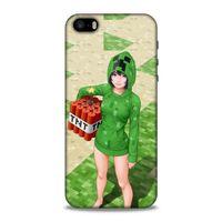 Lopard Apple iPhone SE Uyumlu Kılıf PiXel (33) Hybrid Kılıf TNT Girl