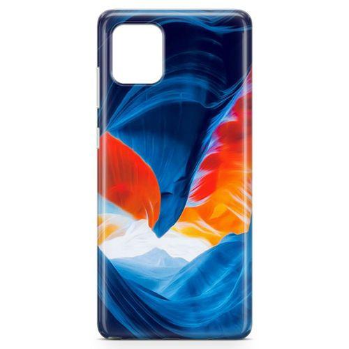 Samsung Galaxy A81 Kılıf Turuncu Kanyon Arka Kapak Koruma Desenli Full Koruyucu