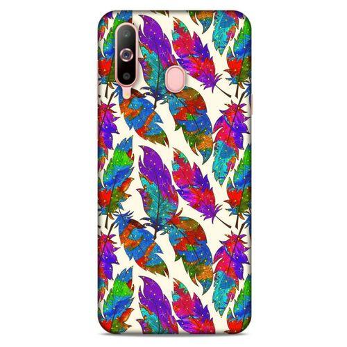 Samsung Galaxy A60 Kılıf Desenli Özel Seri Tüyler (34) Slim Armor Kılıf
