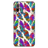 Samsung Galaxy A60 Kılıf Desenli Özel Seri Tüyler (34) Slim Armor Kılıf