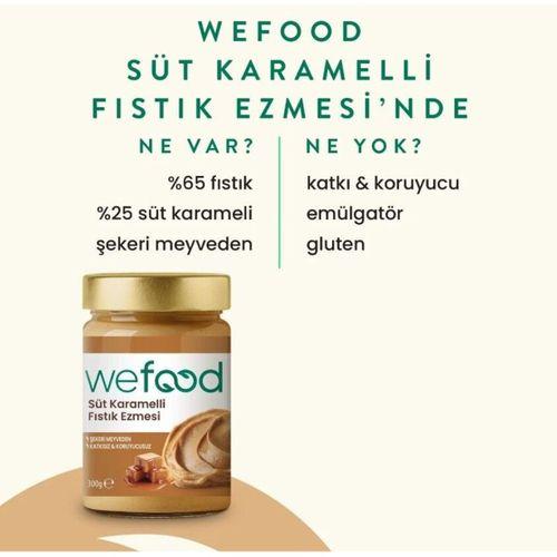 Wefood Süt Karamelli Fıstık Ezmesi 300 Gr
