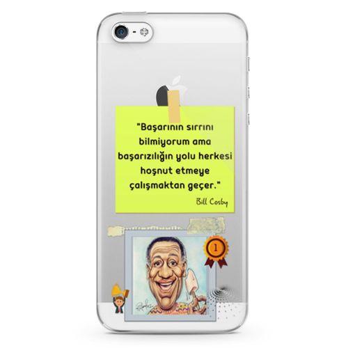 Apple iPhone 5 Kılıf Caps Bill Cosby Arka Kapak Koruma Desenli Full Koruyucu