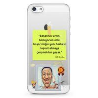 Apple iPhone 5 Kılıf Caps Bill Cosby Arka Kapak Koruma Desenli Full Koruyucu