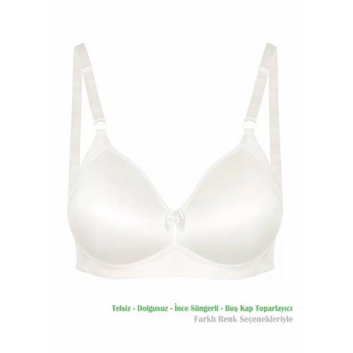 Alışveriş Meydanı Kadın Ekru Toparlayıcı Küçültücü Balensiz Boş Kap Sütyen