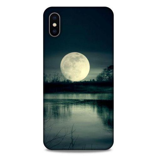 Lopard Apple iPhone XS Max Uyumlu Kılıf Gece'S (36) Glitter Kılıf Ay Göl