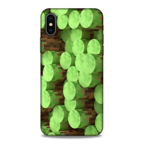 Lopard Apple Iphone X Uyumlu Kılıf PiXel (8) Baskılı Kılıf Yeşiller